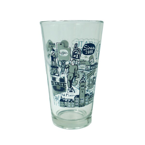 Julia Gash Doodles Pint Glass